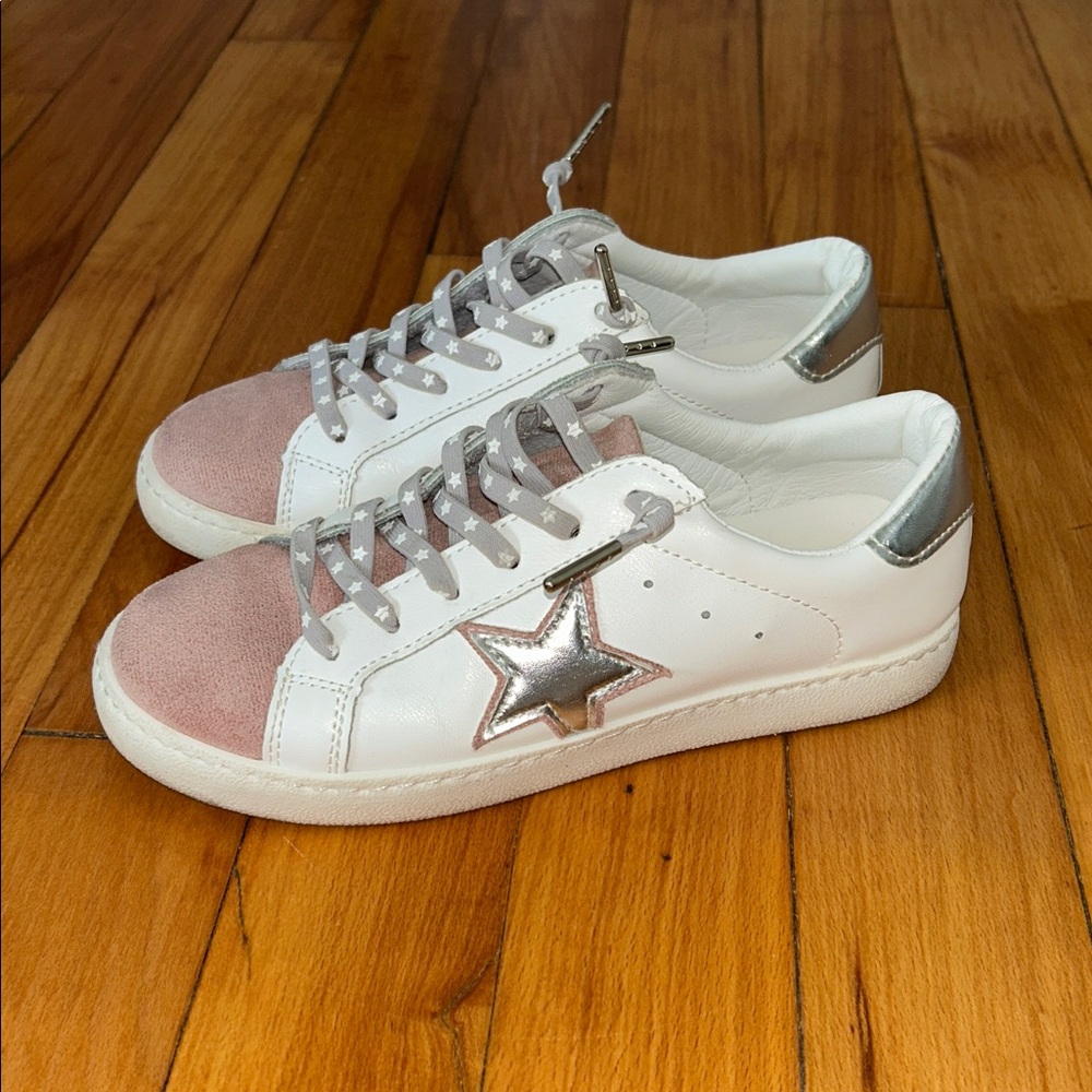 Vintage Havana White and Blush Pink Sneakers